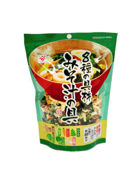 8種の具材みそ汁の具